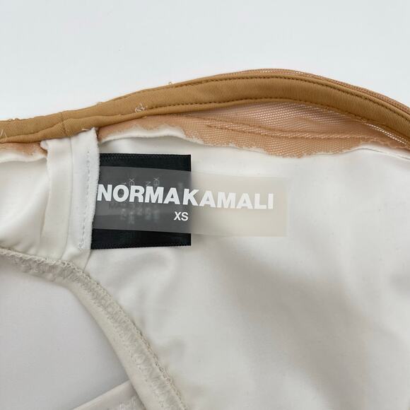 Norma Kamali | NWT Snake Mesh Bottom Swimsuit in White & Nude Mesh XS - Picture 9 of 12
